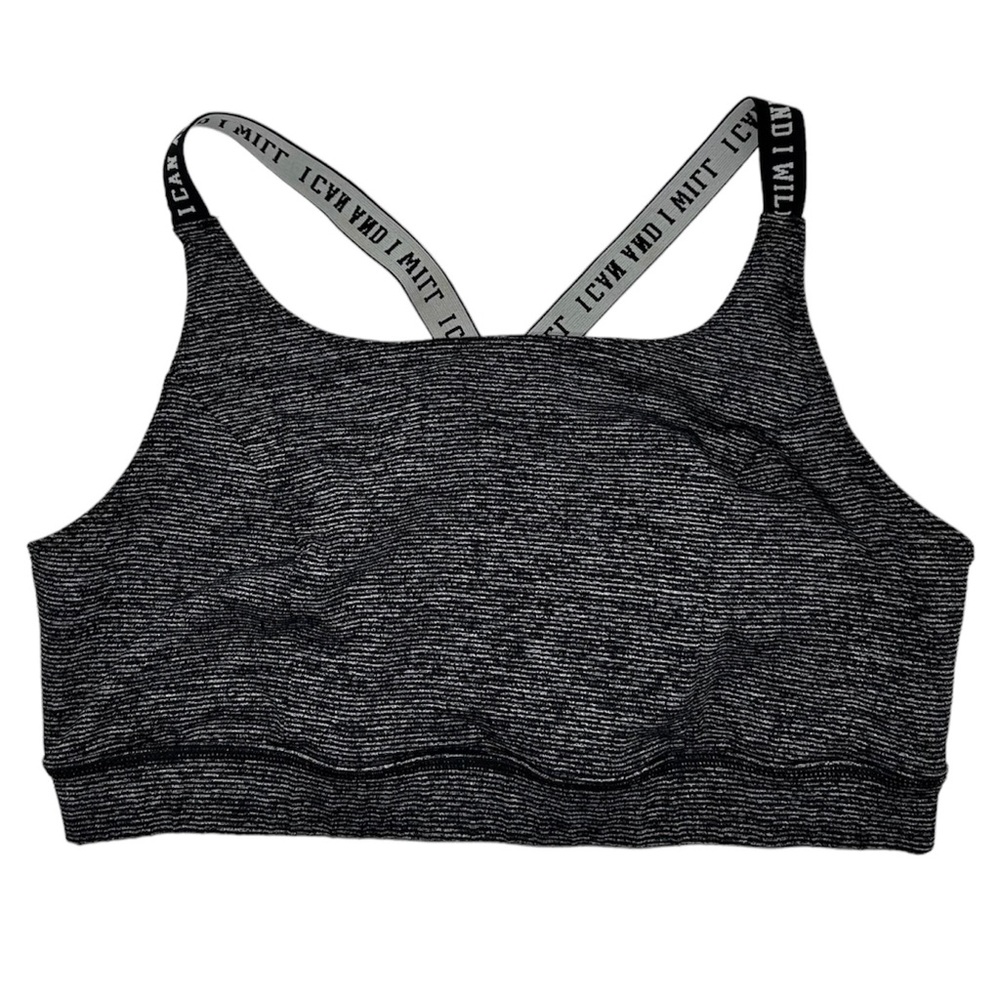 Torrid Plus Size Women’s Space Dye “I Can and I Will” Active Sports Bra Size 1X